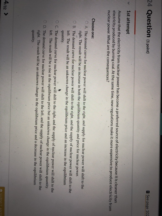 Solved 24 Question (a point) a See page 102 v 1st attempt | Chegg.com