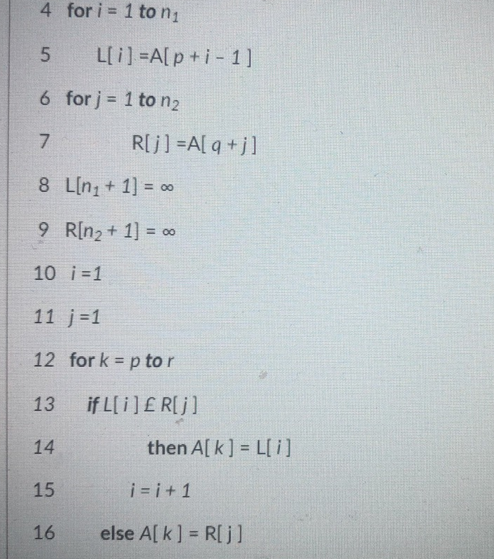 Solved Consider The Following Merge-Sort Algorithm That We | Chegg.com