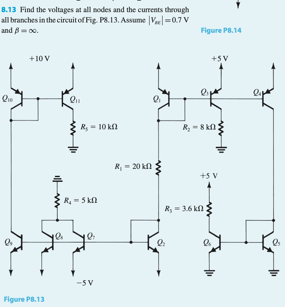 Solved 8 13 Find The Voltages At All Nodes And The Curren Chegg Com