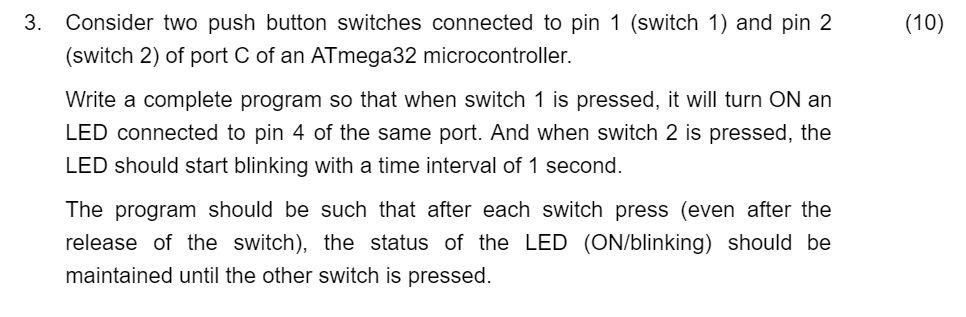 Solved (10) 3. Consider two push button switches connected | Chegg.com