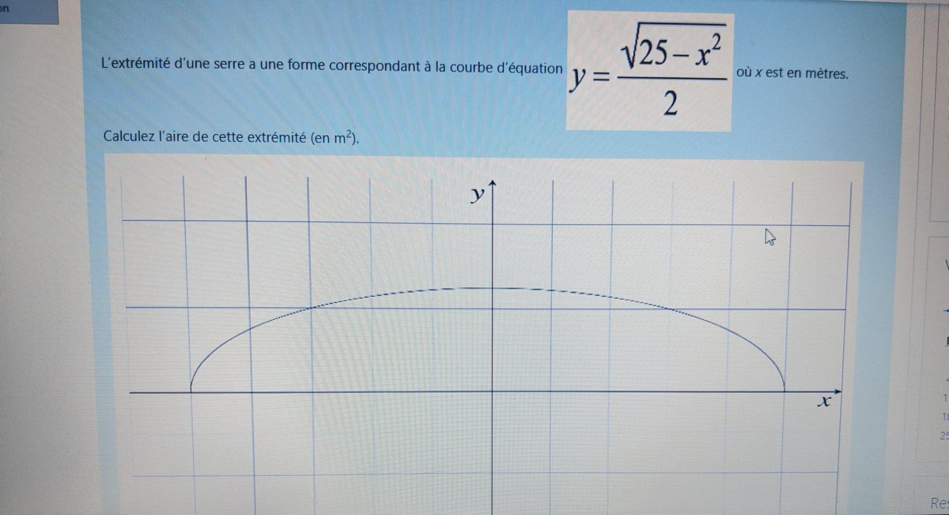 Solved 25 X L Extremite D Une Serre A Une Forme Corresp Chegg Com