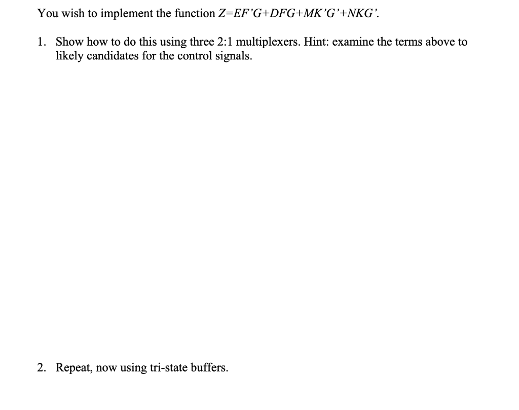 Solved You wish to implement the function | Chegg.com