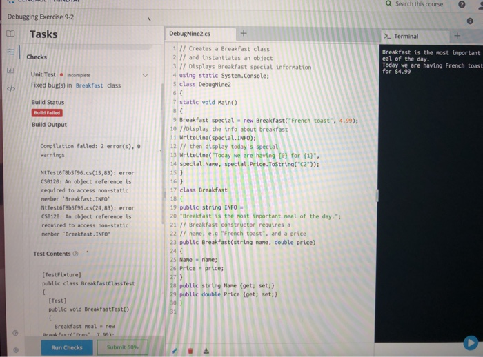 Solved Can someone help fix this program the output is | Chegg.com