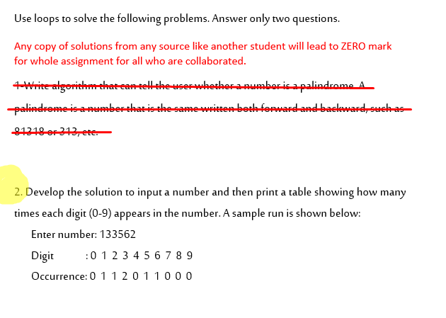 Solved Use loops to solve the following problems. Answer | Chegg.com