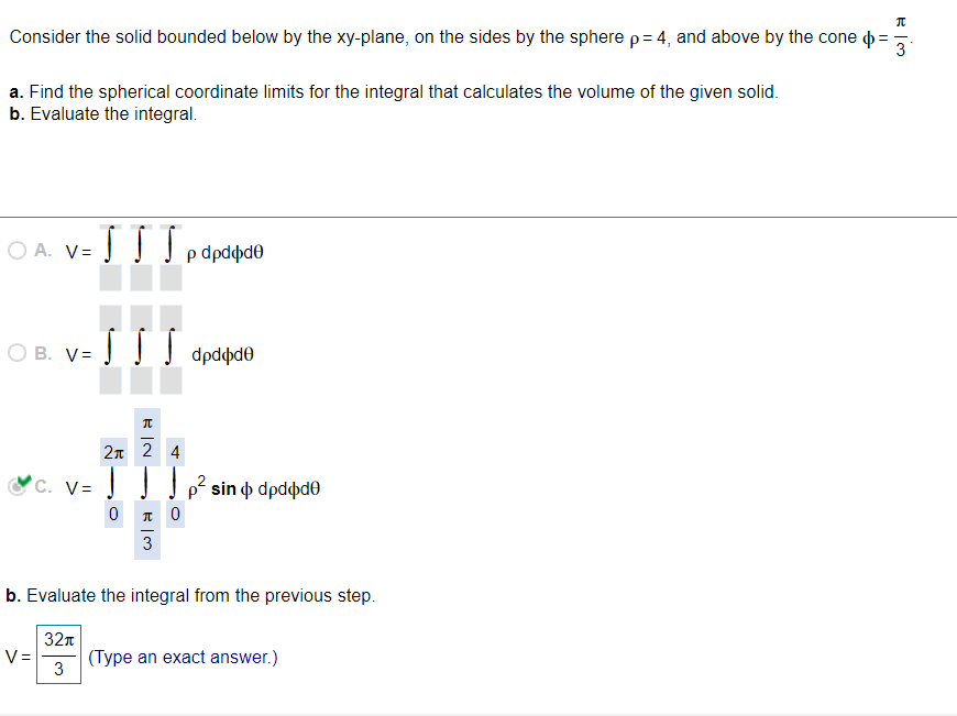 Solved л Consider the solid bounded below by the xy-plane, | Chegg.com