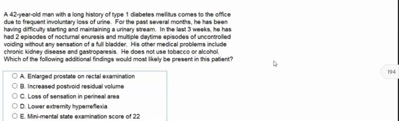 Solved A 42-year-old man with a long history of type 1 | Chegg.com