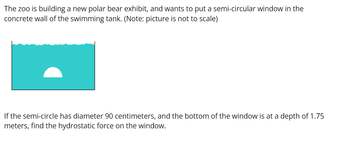 Solved The zoo is building a new polar bear exhibit, and | Chegg.com