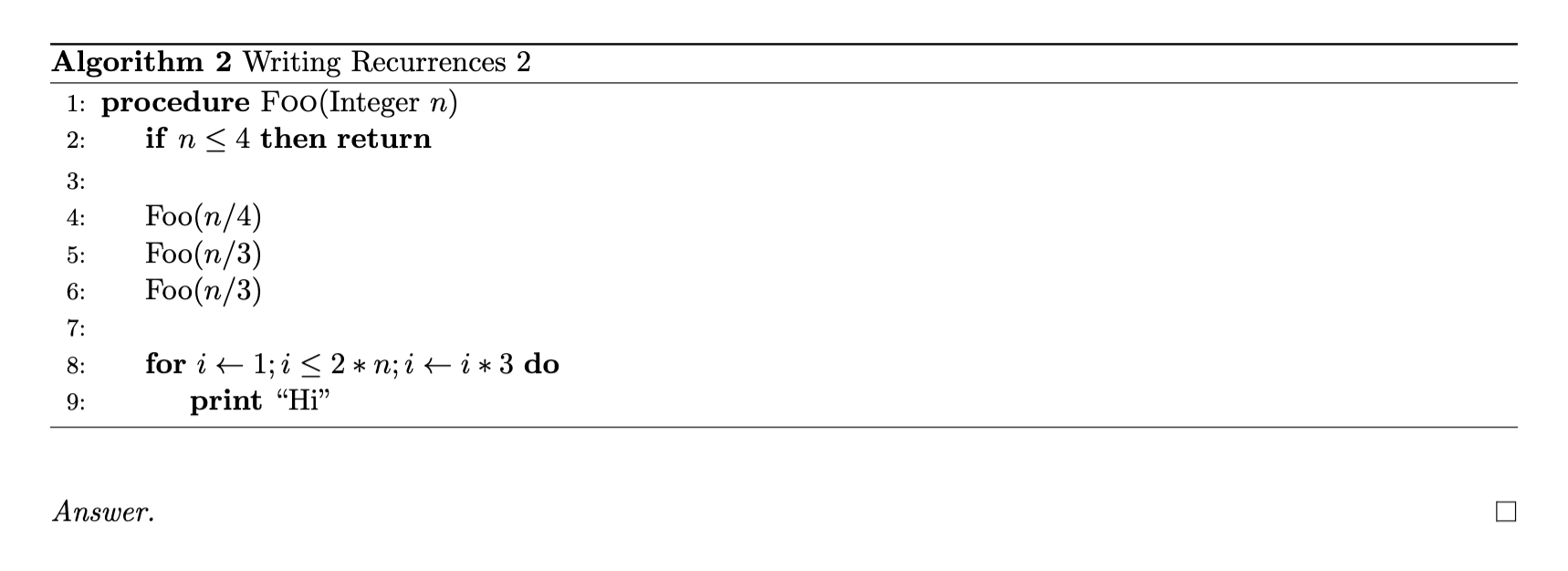 solved-problem-1-write-down-the-recurrence-relation-for-the-chegg