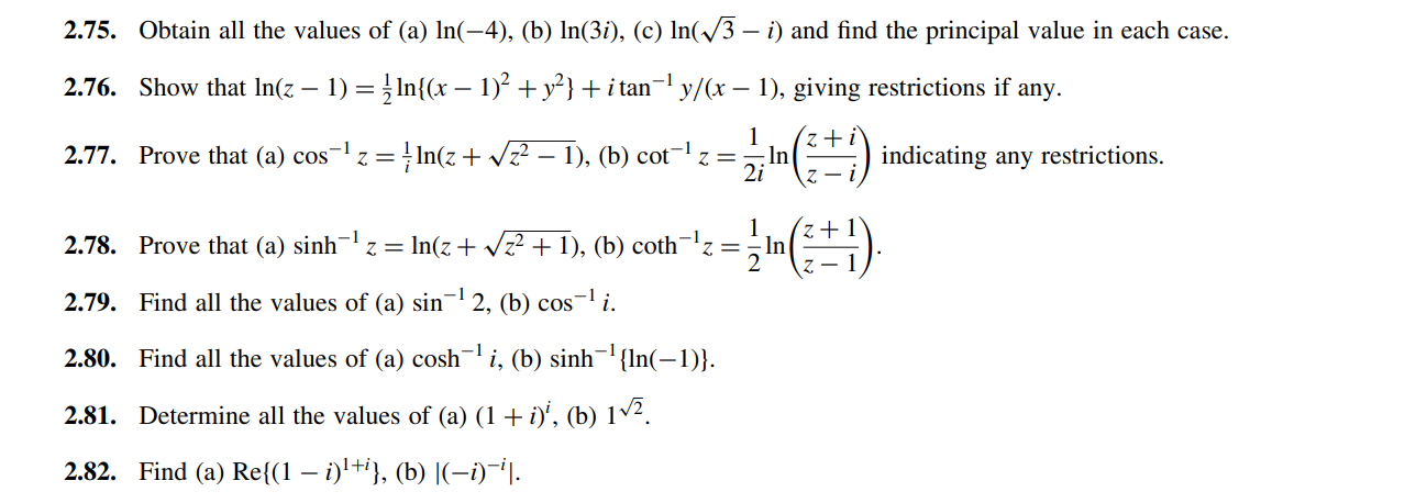 Solved The principal value of Ln(1 - iV3)4 is Select one: 27