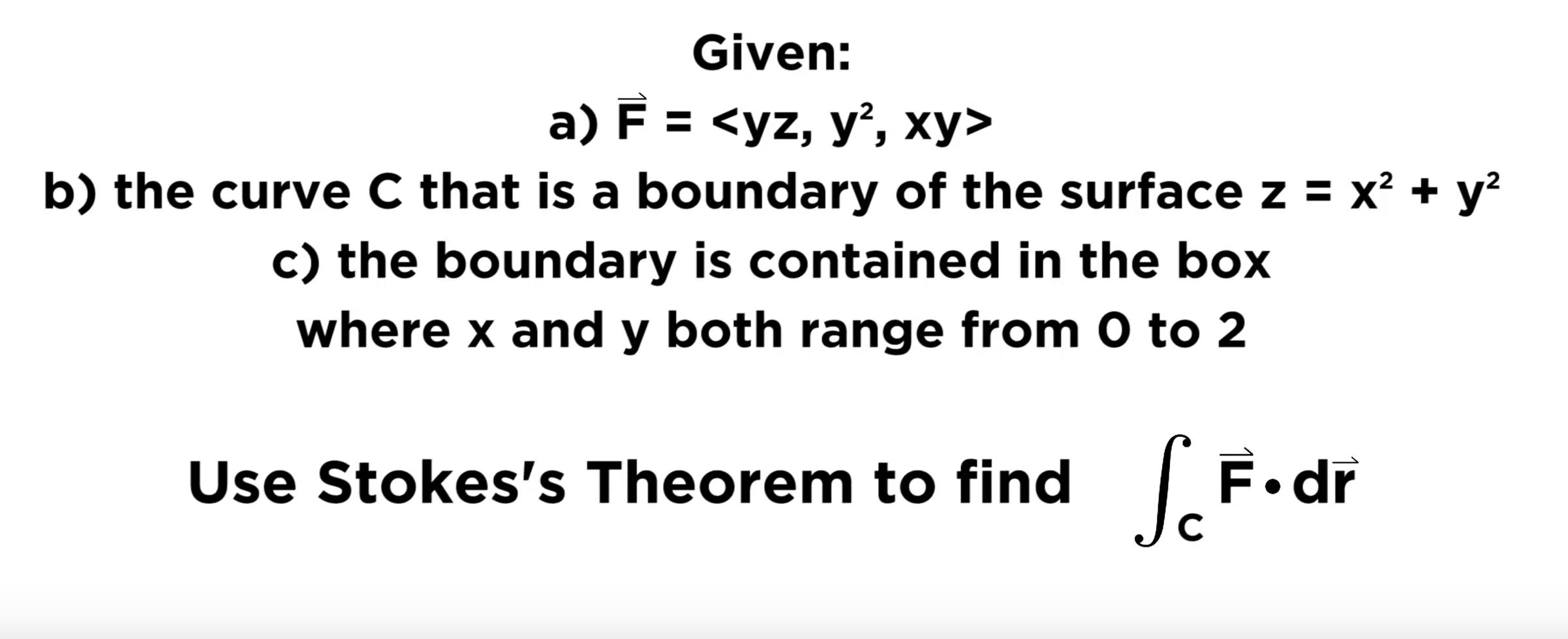 Solved Given A E B The Curve C That Is A Boundary Of Chegg Com
