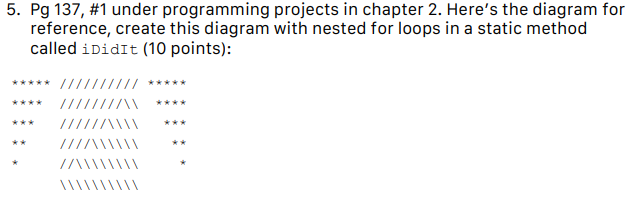 Solved 5. Pg 137, #1 under programming projects in chapter | Chegg.com