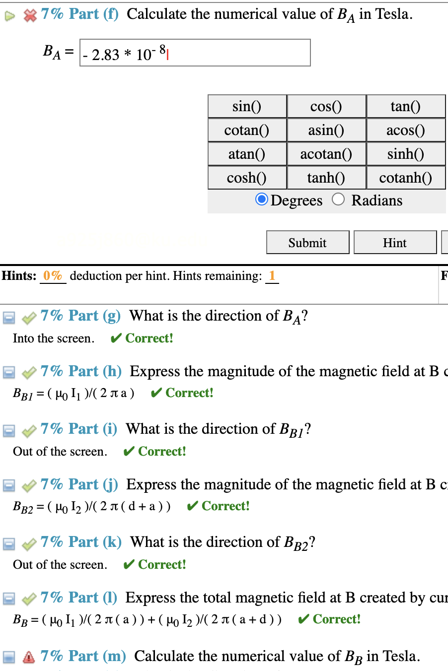 Solved 1 AI A B D ਨੂੰ D 2 Otheey = = (14%) Problem 6: | Chegg.com