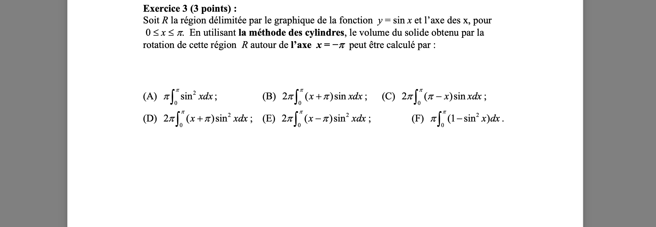 Exercise 3 3 Points Let R Be The Region Delimited Chegg Com