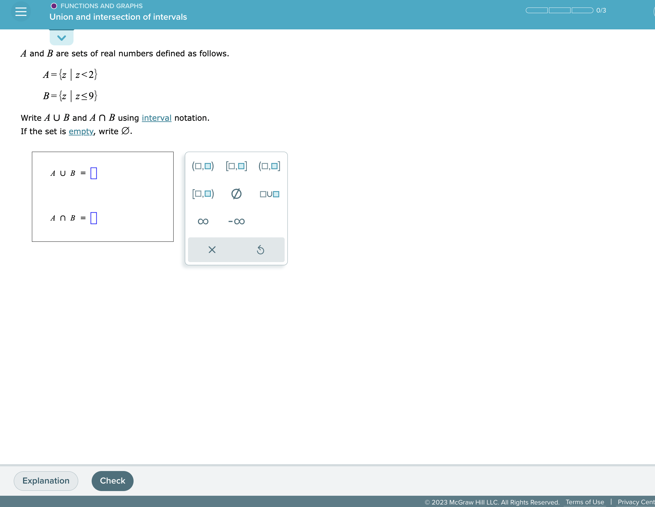 Solved A And B Are Sets Of Real Numbers Defined As Follows. | Chegg.com