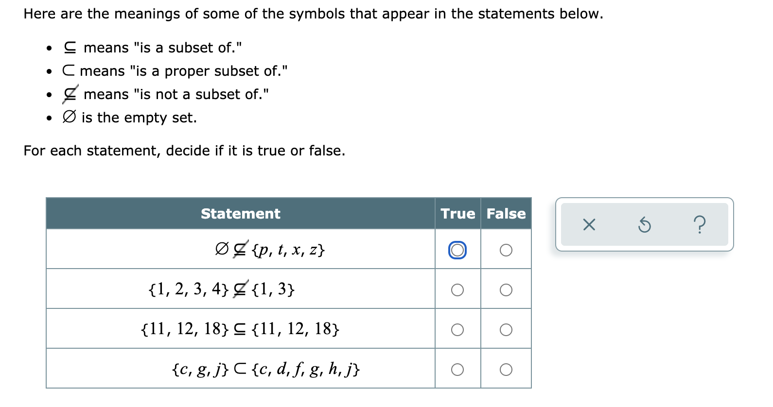 Solved Here Are The Meanings Of Some Of The Symbols That Chegg Com