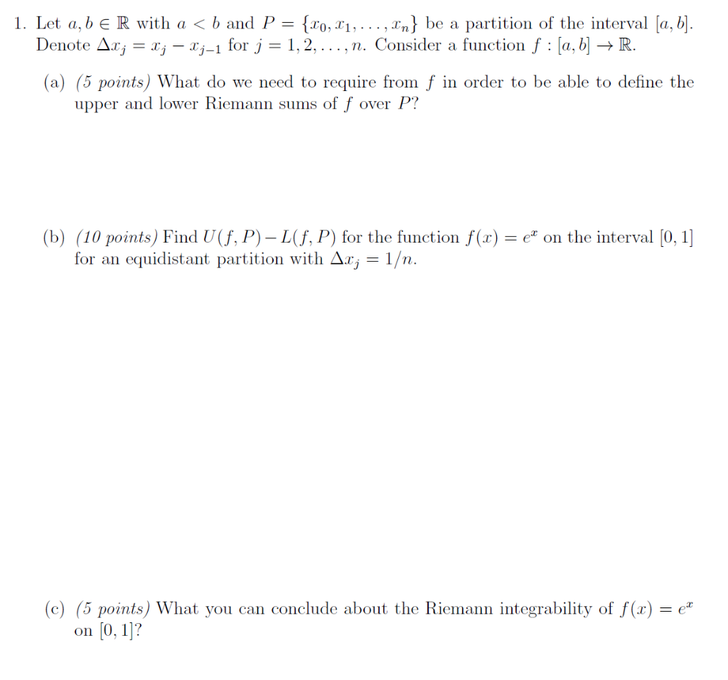 Solved 1. Let A, B E R With A