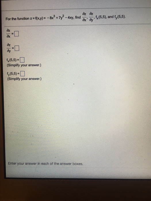 solved-for-the-function-z-f-x-y-8x-3-7y-2-4xy-chegg