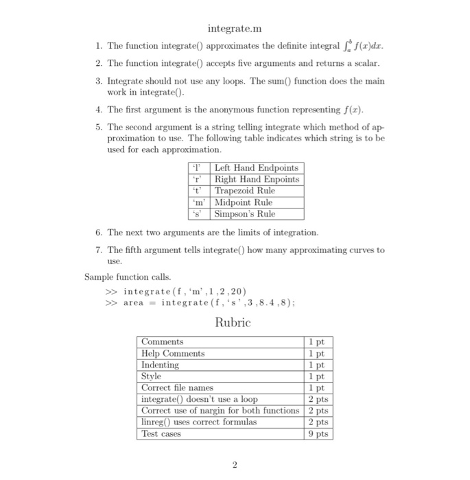 Solved Follow The Prompt Use Matlab Or Octave To Do The