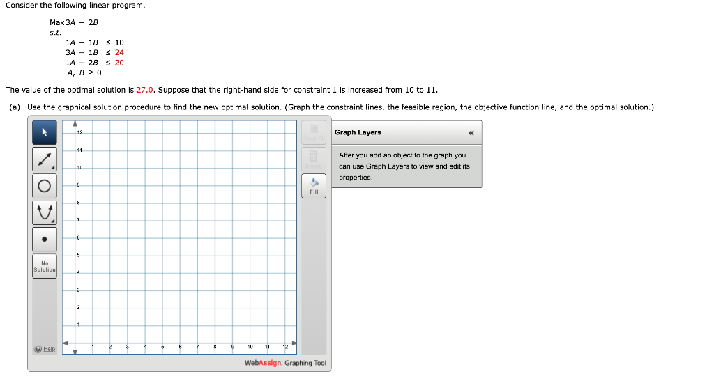 Solved Consider the following linear program. Max 3A + 2B | Chegg.com