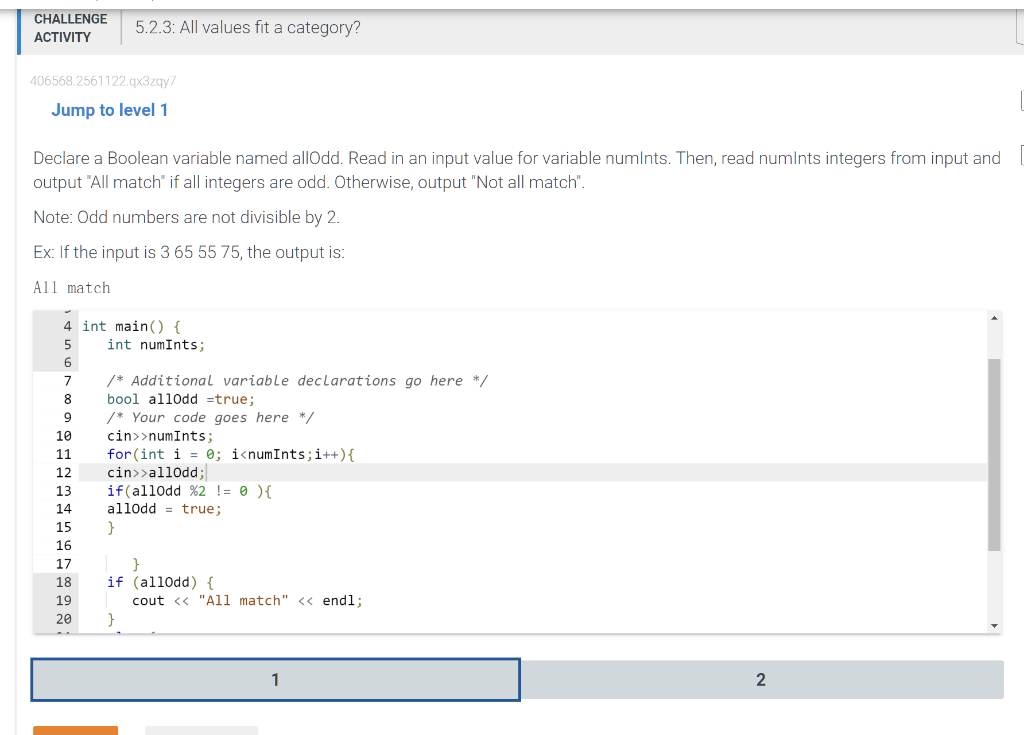 Solved CHALLENGE 5.2.3: All values fit a category? ACTIVITY | Chegg.com