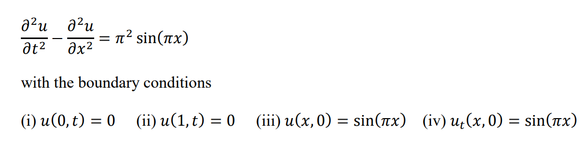 Solved Please help in solving this For u(x,t) defined on the | Chegg.com