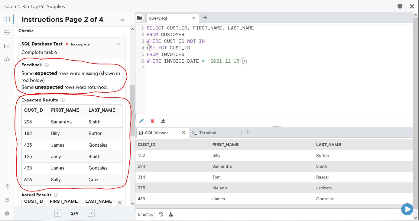 Solved I tried to do Task 6 of the lab, but I ended up with | Chegg.com