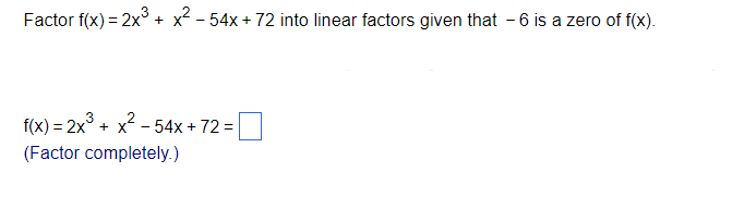 factor x 3 2x 2 36x 72