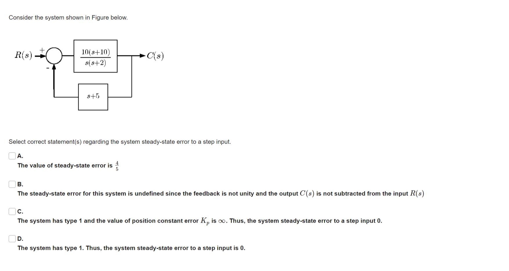 Solved Consider the system shown in Figure below. R(S) | Chegg.com