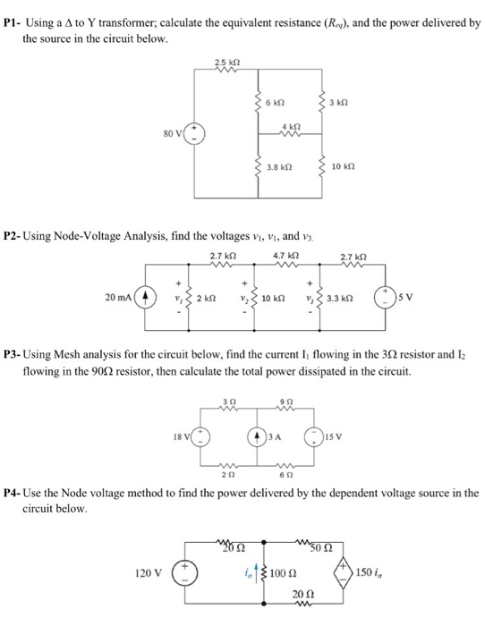 Solved Using a delta to Y transformer; calculate the | Chegg.com