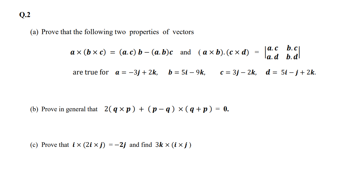 Solved (a) Prove That The Following Two Properties Of | Chegg.com