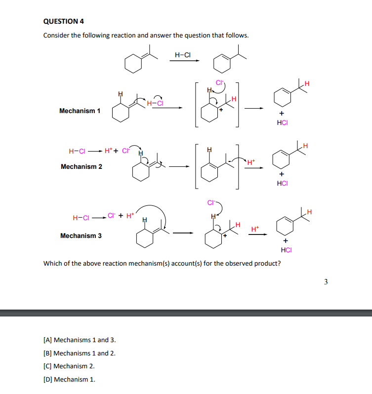 Solved QUESTION 4 Consider The Following Reaction And Answer | Chegg.com