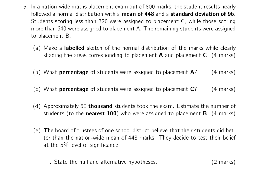 solved-5-in-a-nation-wide-maths-placement-exam-out-of-800-chegg