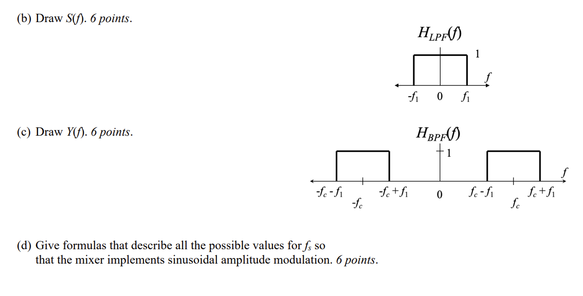 Problem 1.4. Mixer. 24 points. Sinusoidal amplitude