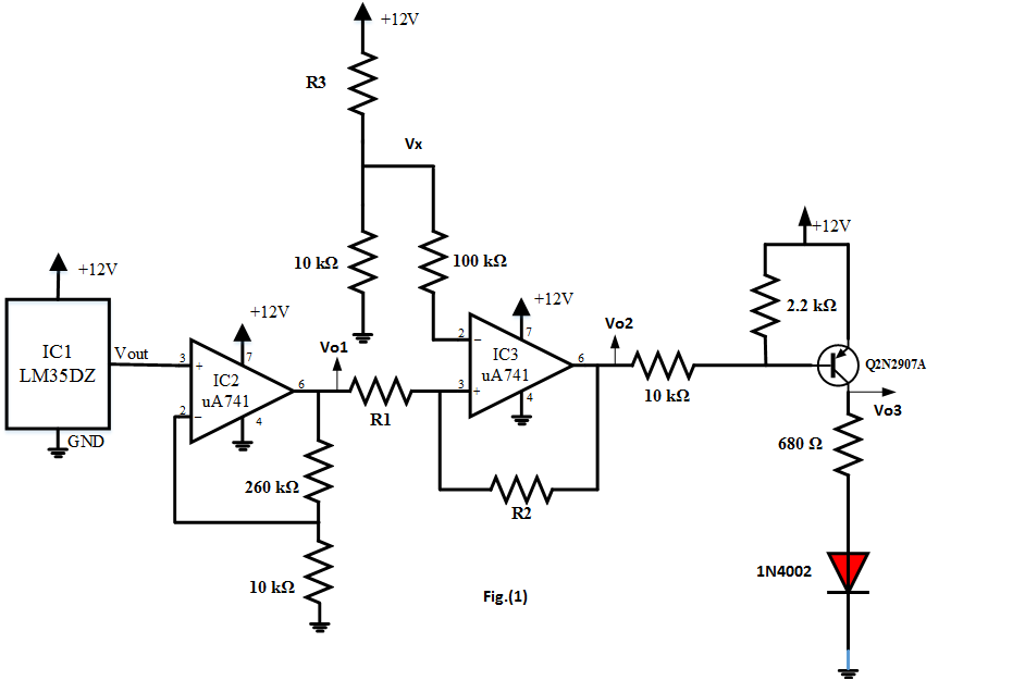 Solved Complete the design of the room thermostat shown in | Chegg.com