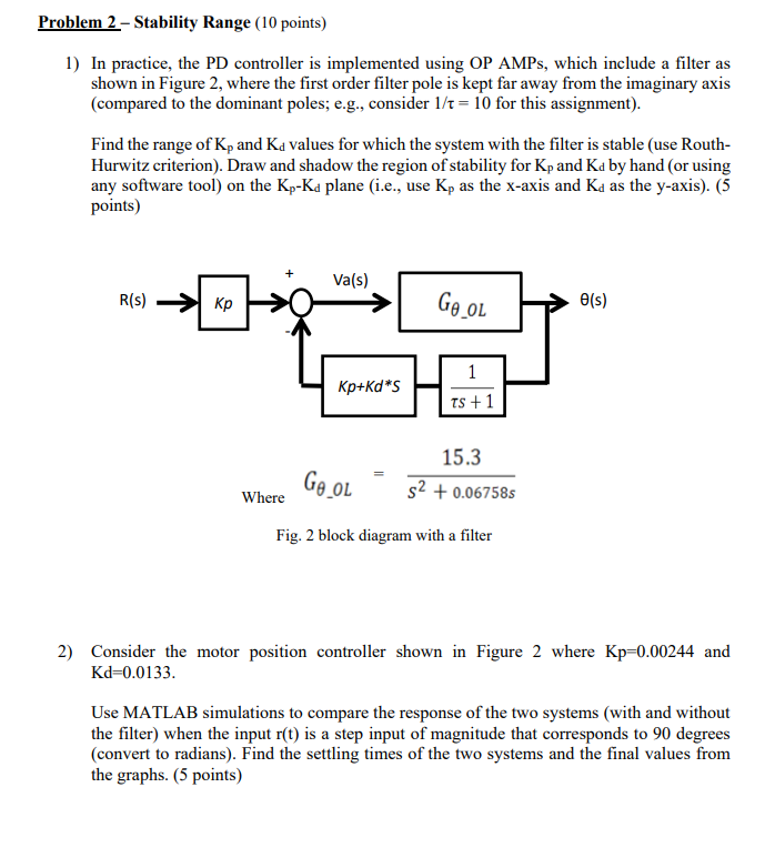 Solved Problem 2- Stability Range (10 points) 1) In | Chegg.com