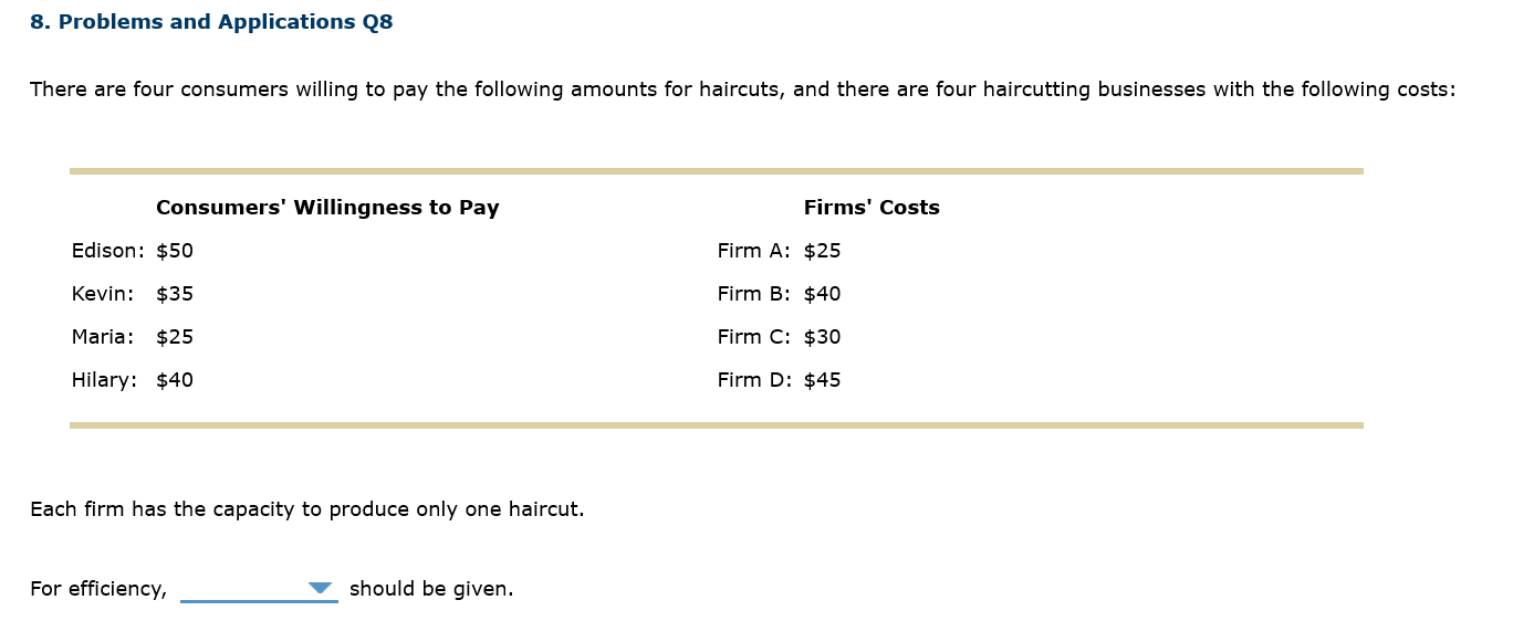 Solved 8. Problems and Applications Q8 There are four