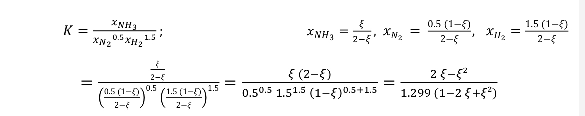 Solved K Xn20 5xh21 5xnh3 Xnh3 2−ξξ Xn2 2−ξ0 5 1−ξ Xh2 2−ξ1