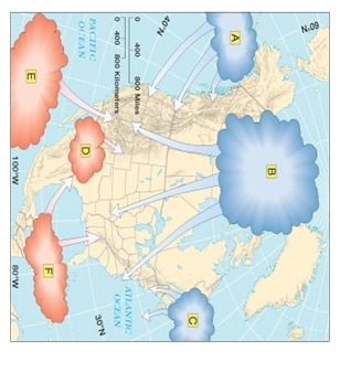 Solved Label each airmass with its associated with it's | Chegg.com