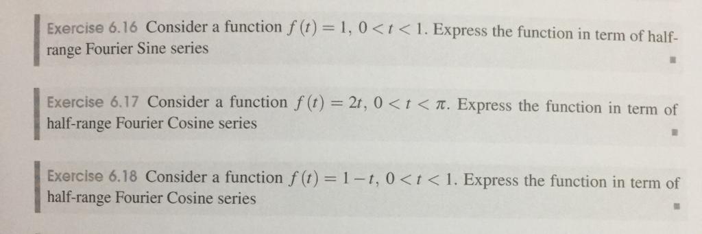 Solved Exercise 6.16 Consider a function f (t) = 1, 0 | Chegg.com