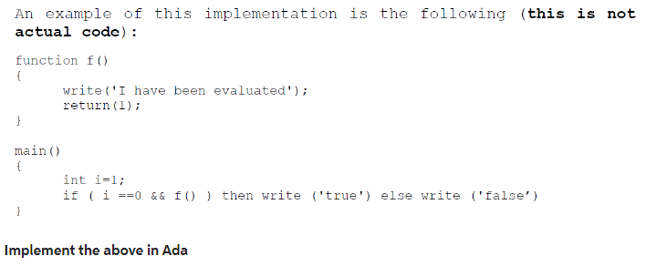 Solved An example of this implementation is the following | Chegg.com