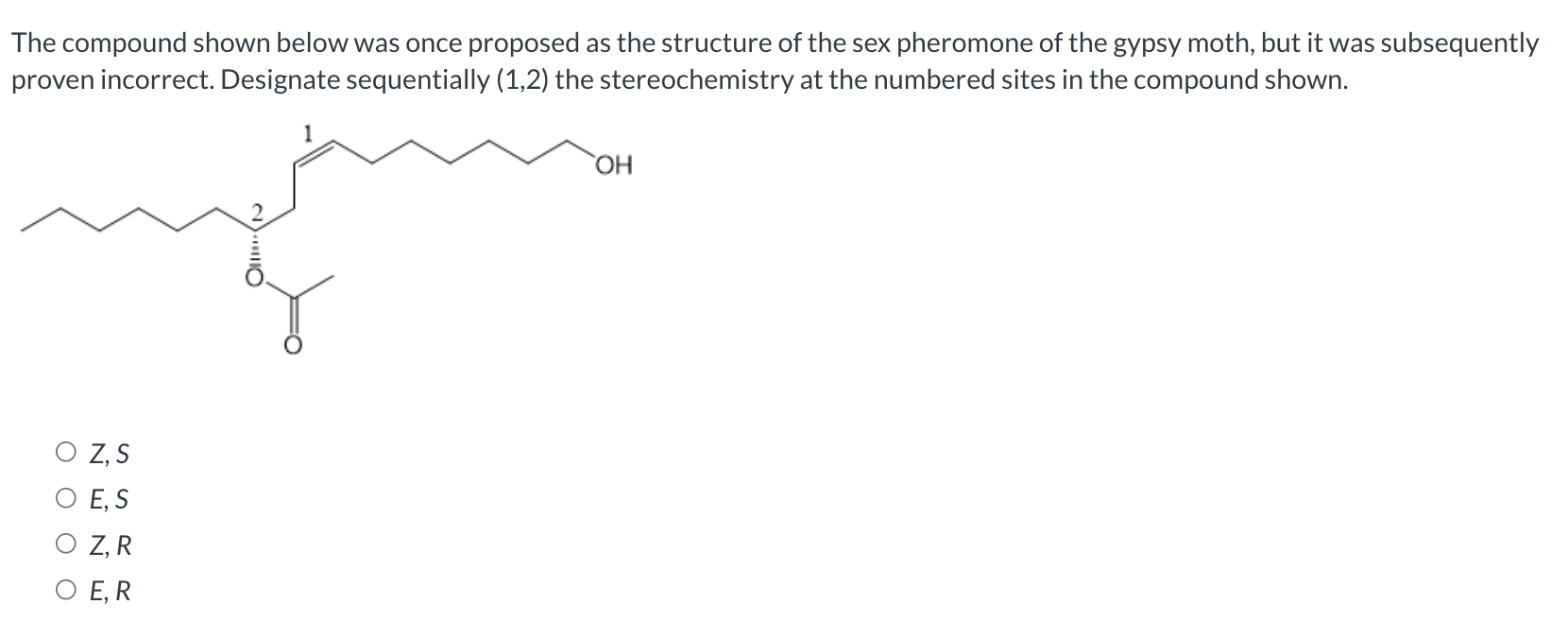 Solved The compound shown below was once proposed as the | Chegg.com