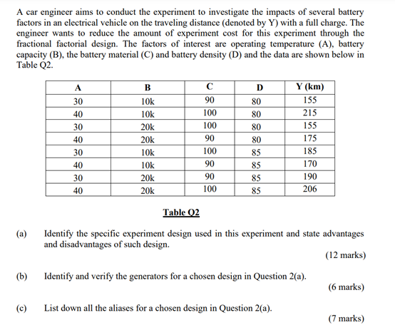 solved-a-car-engineer-aims-to-conduct-the-experiment-to-chegg