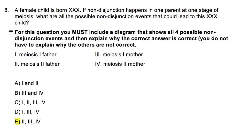 Solved For The Following Genetics Multiple-choice Question, | Chegg.com