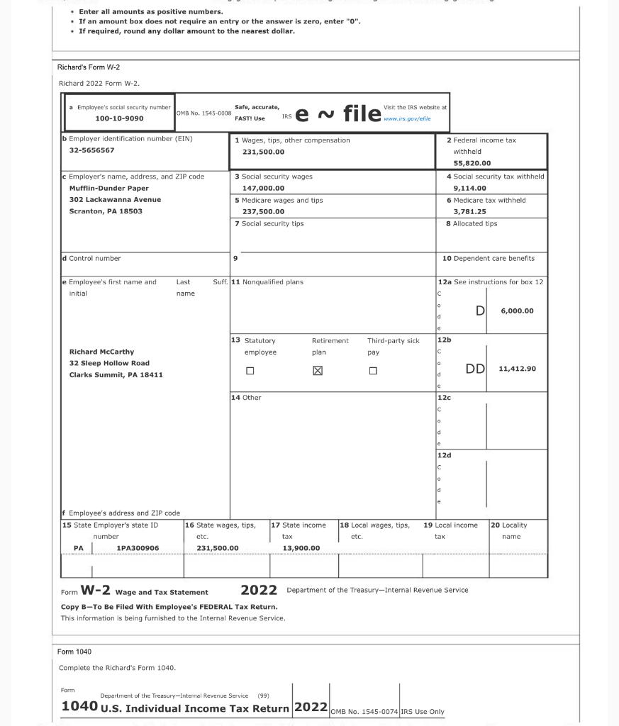 Instructions Comprehensive Problem 6-1A Richard | Chegg.com