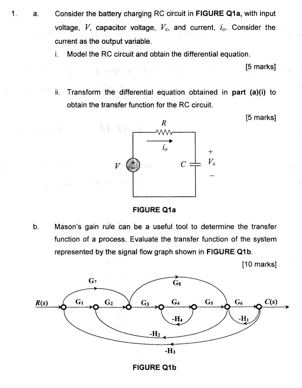 Solved 1. A. Consider The Battery Charging RC Circuit In | Chegg.com