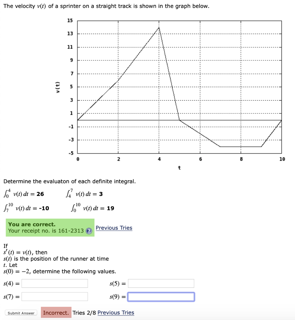Sprinter Time Graph Solved The velocity v(t) of a sprinter on a straight track | Chegg.com