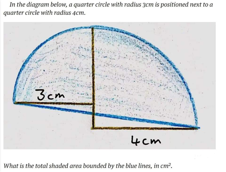 how do i find the radius of a quarter circle