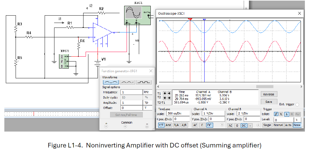 Solved Build the amplifier shown in Figure L1.4, ﻿and design | Chegg.com