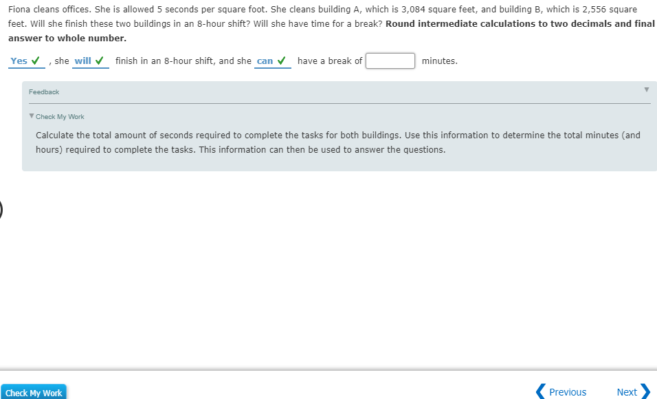 Solved Fiona cleans offices. She is allowed 5 seconds per