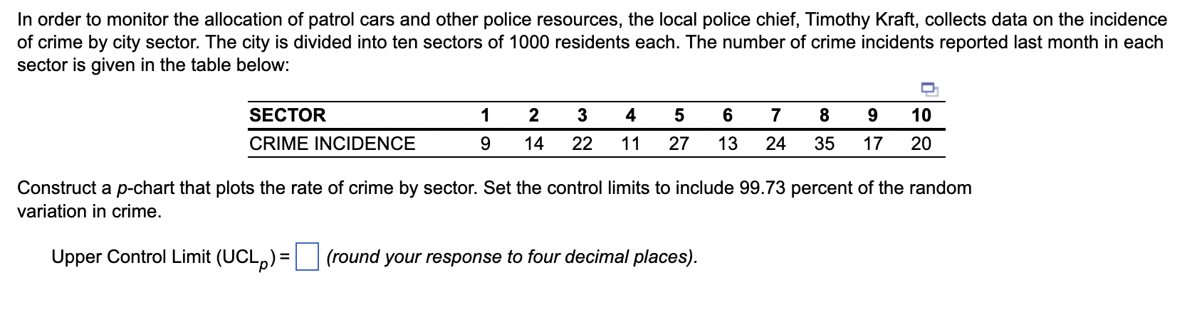 In order to monitor the allocation of patrol cars and | Chegg.com